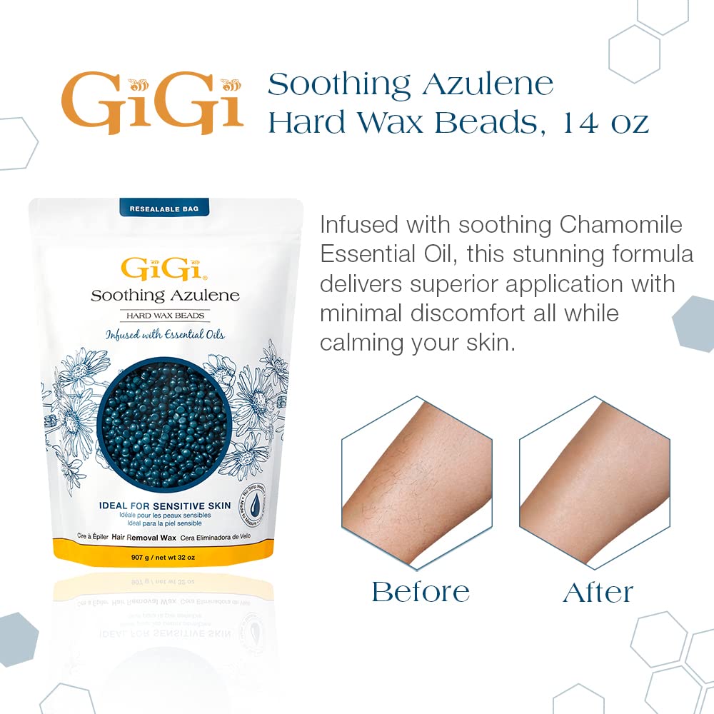 GiGi (4-PACK) Hard Body Wax for BRAZILIAN & Sensitive Areas and