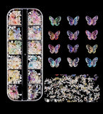 12 Grids box Resin Butterfly