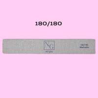 Square Forte Zebra Nail File 180/180 - SINGLE FILE