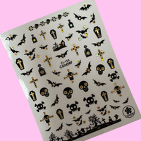 Halloween Nail Sticker - Gold  CJ-153