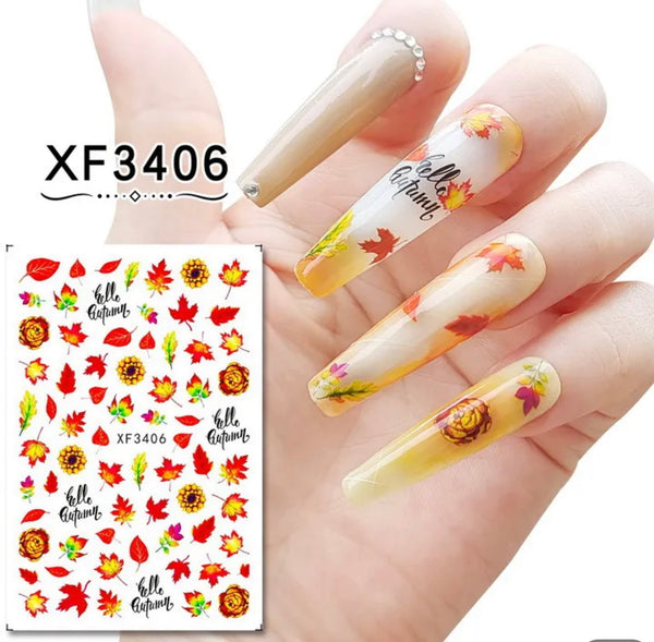 Fall Nail Sticker  XF3406