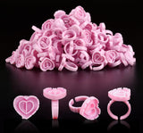 Glue Ring Heart Shape - 100PC