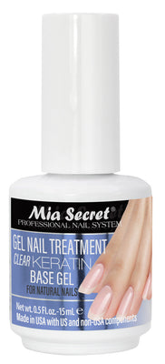 Clear Gel Nail Treatment (Keratin Base & Top Gel)