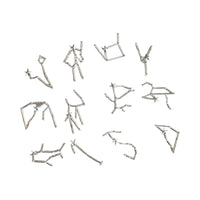 Zodiac Constellation Charms - Silver 12pc