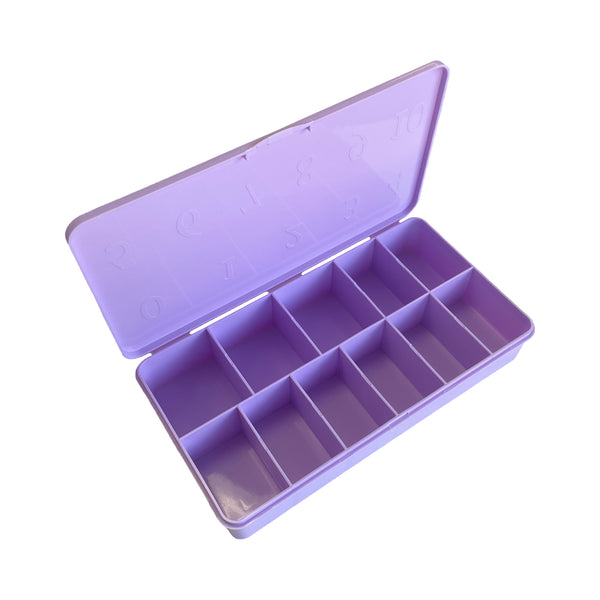 Empty Purple Nail Tip Box - 0 to 10