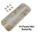 12 Grids box Resin Butterfly