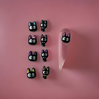 Black Cat Charm - 100pc Mix Colors