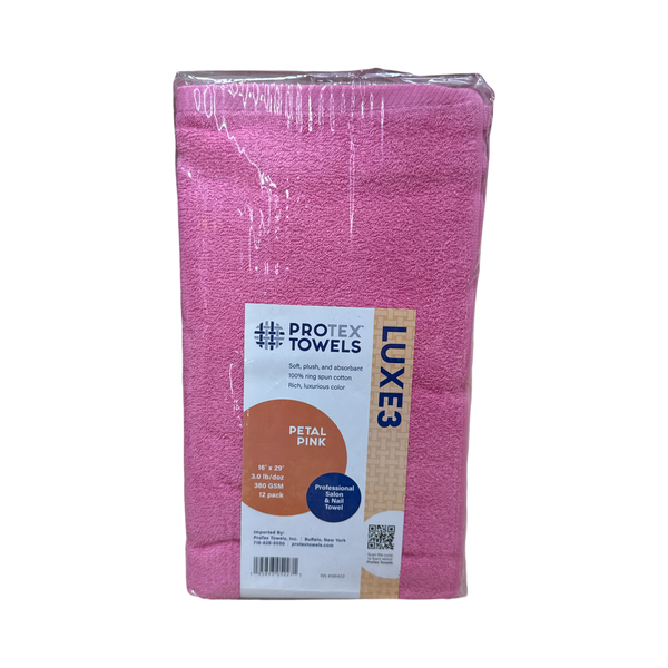 *(12pc) Luxe 3 Towel 16x29 - Petal Pink