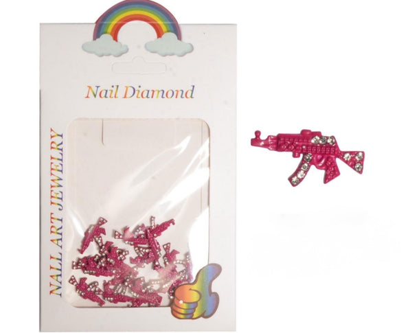 Pink Bling AK Riffle Charm Small | 20 pc