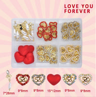 Mix Heart Charm & Pendant - 6 Style | 55pc