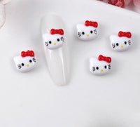 Hello Kitty Heads w/ Red Bow - 30pc