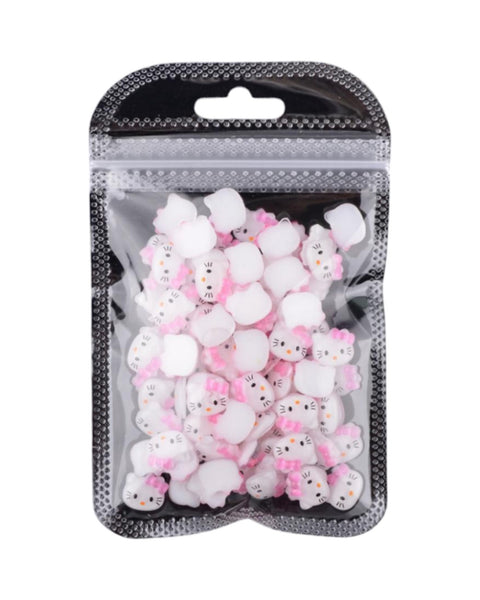 Pink Hello Kitty Head Charm - 100pc