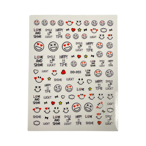 Happy Faces Nail Sticker Decorations -DD-055