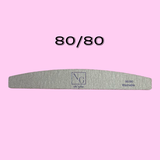 Half Moon Zebra Nail File 80/80 - SINGLE FILE