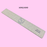 Square Forte Zebra Nail File 100/100 - SINGLE FILE