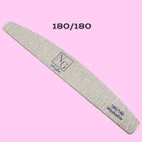 Half Moon Forte Zebra Nail File 180/180 - SINGLE FILE