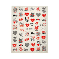 Valentines Art- Nail Sticker- JO-2490