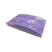 *PK10 - Half Moon Sponge Nail File  100/180 Sponge - Purple