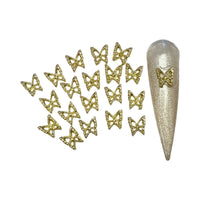 Gold Butterfly Nail Charms #1 - 20PC Small