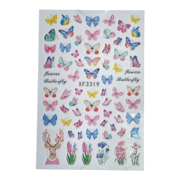 Mix Butterfly Sticker - XF3319