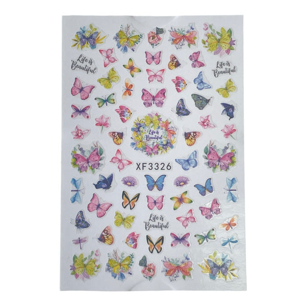 Mix Butterfly Stickers - XF3326