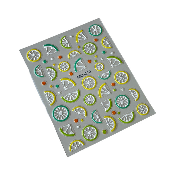 3D Lemons & Limes Sticker - MO-270