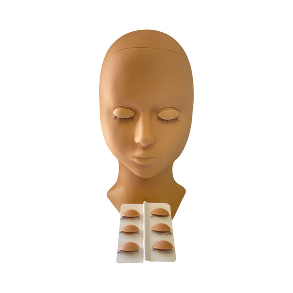 Realistic Mannequin Head - W/ Replacement Eyelids