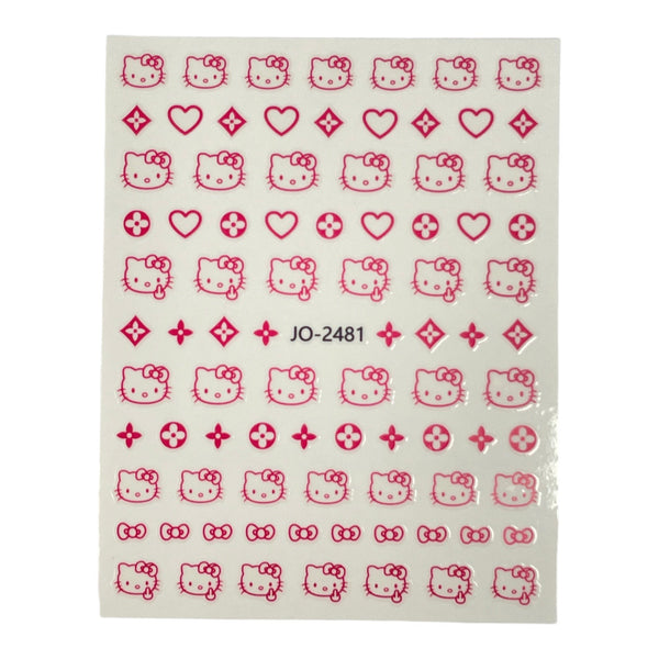 Pink Hello Kitty Sticker -JO-2481