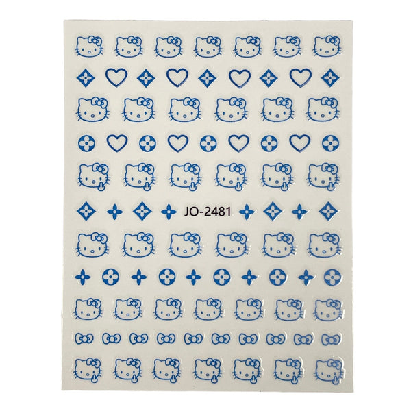 Blue Hello Kitty Sticker -JO-2481