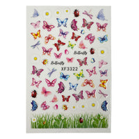 Mix Butterfly Sticker - XF3322