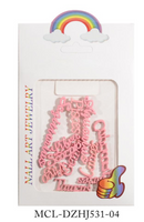 Zodiac Charms - Pink 12pc