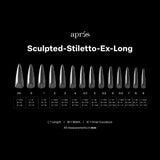 GEL-X® Sculpted Stiletto Extra Long Box Of Tips - Pro (350pc)