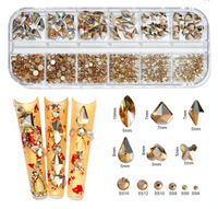 Mix Nail Crystals - 12 Styles