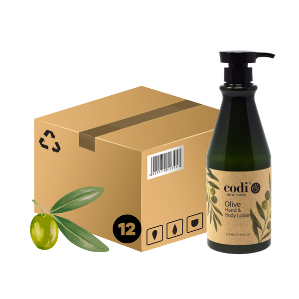 *Case (12pc) Hand & Body Lotion Olive  750ml - w/Pump