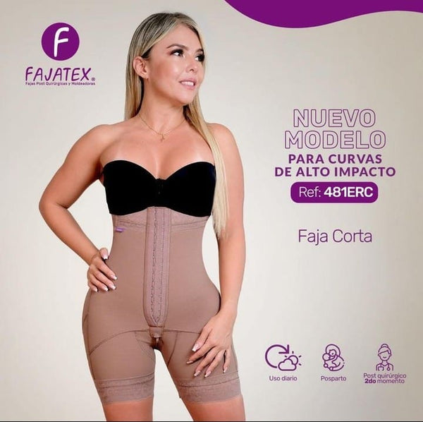 Faja Realce Corta con Broche | 481ERC | Cocoa