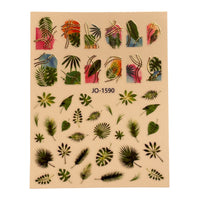 Nail Sticker - JO-1590 Summer Vive & Palms Trees Leafs