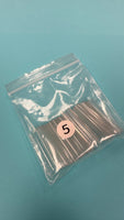 Refill XXL Square No  C  Clear Acrylic Nail Tip  - 1 bag 50 pcs