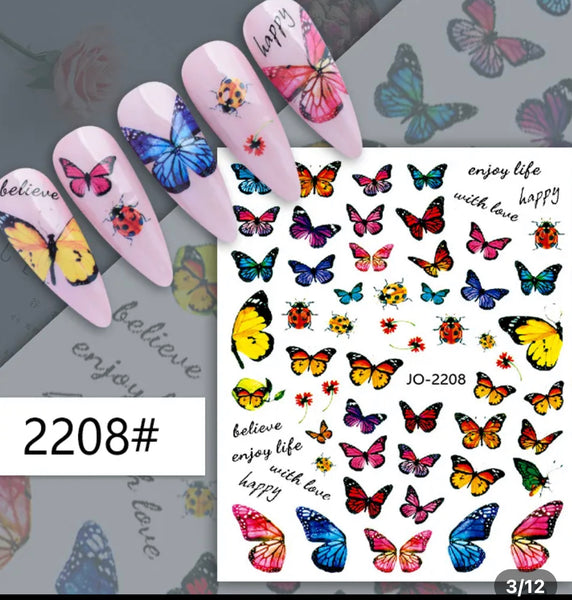 Butterfly -  Nail Sticker -JO-2208