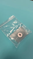 Refill XL Square No  C  Clear Acrylic Nail Tip  - 1 bag 50 pcs