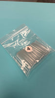 Refill XL Square No  C  Clear Acrylic Nail Tip  - 1 bag 50 pcs