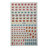 Nail Sticker - F298 Neon Signs, Call Me, Love, Kiss, Car, Star, Rollin Stone