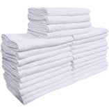 *Cotton Towel, 16" x 27", Basic - White - 12 Pack