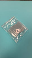 Refill XXL Square No  C  Clear Acrylic Nail Tip  - 1 bag 50 pcs