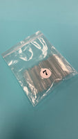 Refill XL Square No  C  Clear Acrylic Nail Tip  - 1 bag 50 pcs