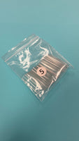 Refill XXL Square No  C  Clear Acrylic Nail Tip  - 1 bag 50 pcs