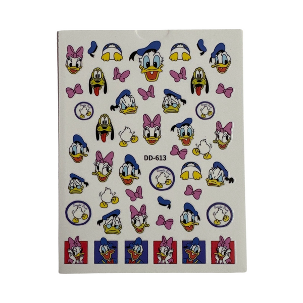 Nail Sticker - DD-613 Donald, Daisy, Guffy