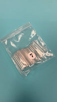 Refill XXL Square No  C  Clear Acrylic Nail Tip  - 1 bag 50 pcs