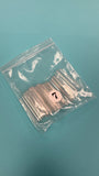 Refill XXL Square No  C  Clear Acrylic Nail Tip  - 1 bag 50 pcs