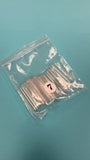 Refill XL Square No  C  Clear Acrylic Nail Tip  - 1 bag 50 pcs