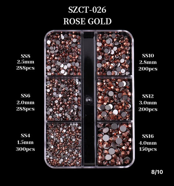 Rose Gold Rhinestone - 026